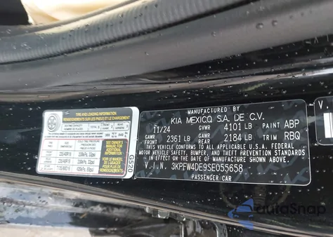 2025 Kia K4 Gt-Line from USA, damaged, VIN 3KPFW4DE9SE055658